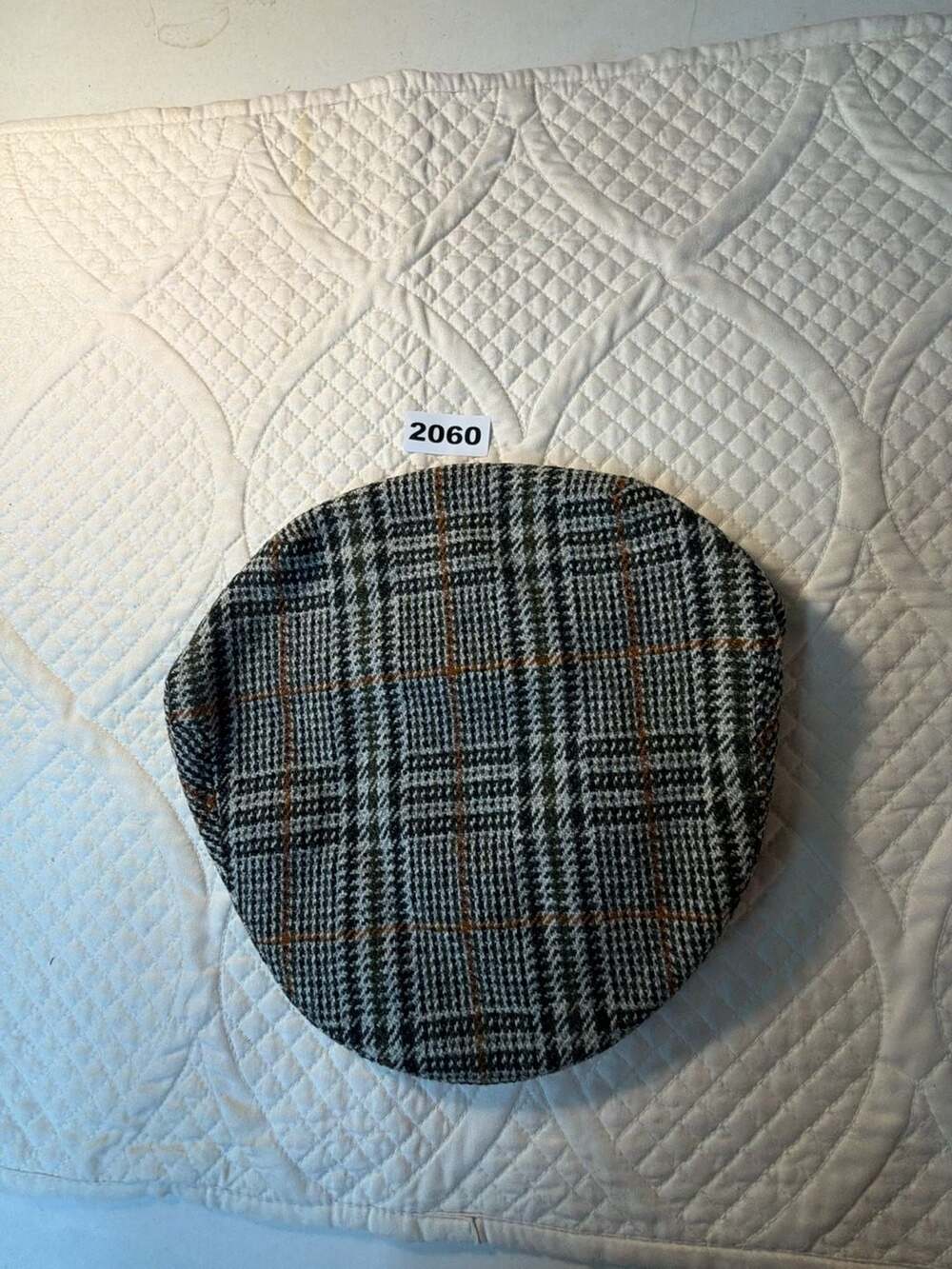 Jonathan Richard Irish Tweed Flat Cap Size 7 1/2 Plaid Wool